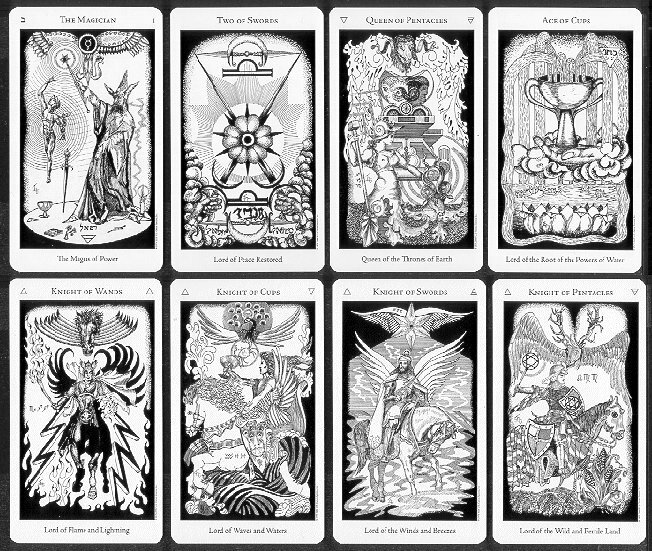 Includes instruction booklet Detailed illustrations Hermetic Tarot Deck 